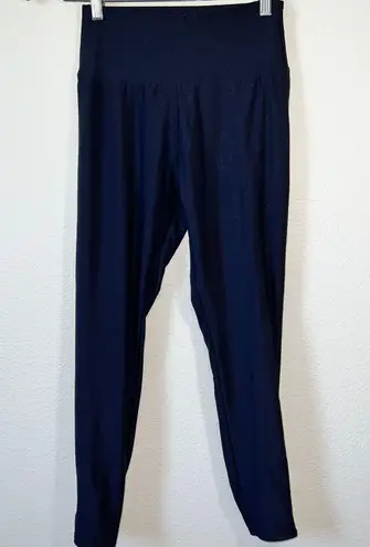 Bally Total Fitness Bally - Total Fitness Midnight Blue Mesh High Waisted 25'' Ankle Leggings