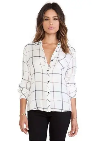 Rails Hunter Soft Slouchy Oversize Dolman Sleeve Button Down Shirt Open Pocket S - Image 1