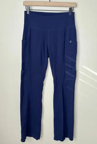 Jaanuu ULTRAsoft Scrub Yoga Pants XS 5 Pockets Mid-Rise Medical Nurse Navy