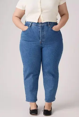 Levi’s Medium Wash Ribcage Straight Ankle Jean Women’s 16W Jazz Pop Blue