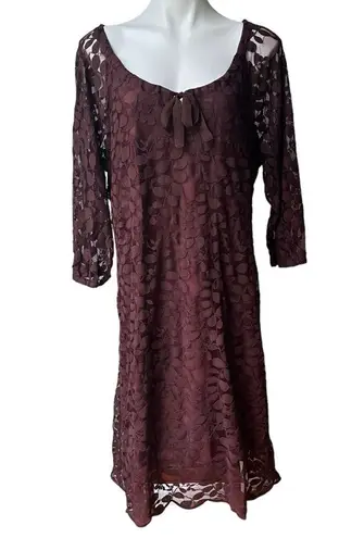 Garnet Hill Bohème Easy Lace Dress, Sz 18