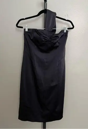 David Meister Women's Navy Blue One Strap Dress Size 6