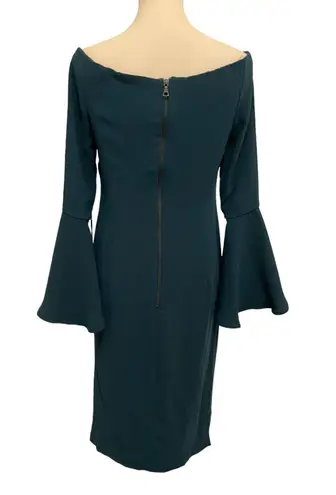 Bardot Teal Midi Long Sleeve Dress