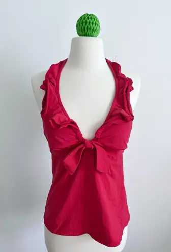 Kenneth Cole Reaction swimsuit top size Medium red tankini