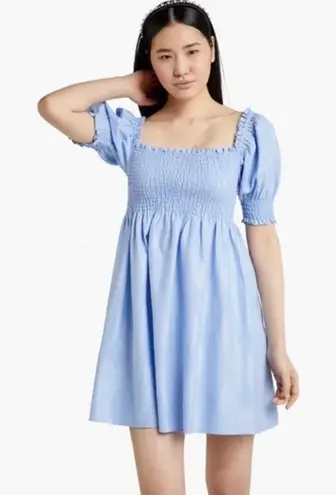 Hill House Blue Sparkle Mini Short Sleeve Dress