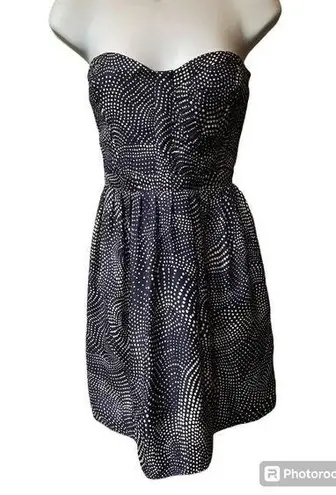 Devlin Dress Size Small Strapless Blue White Quilted Smocked Mini from Nordstrom