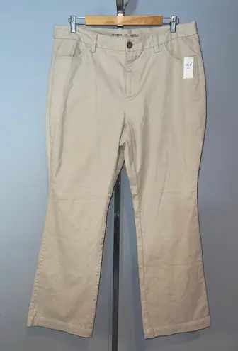 Old Navy  khaki mid rise bootcut stretch pants slacks chinos NWT woman’s 14P thumbnail 1