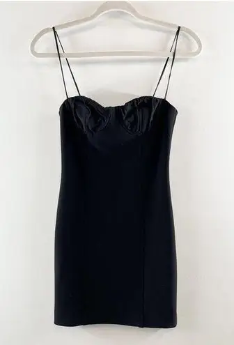 Bec + Bridge Sweetheart Neck Corset Top Mini Dress Black 4