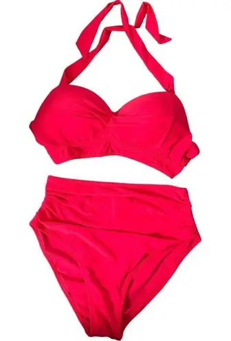 Tempt Me  2 Piece Set Orange Swimwear  NWT (10E-17)