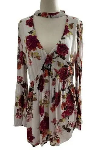 Ana A New Approach Women Size Medium Floral Long Sleeve (30-490)