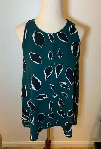 Loft  green going out shirt size small slit on the front