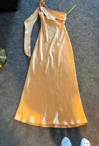 Selfie Leslie Orange Maxi Dress