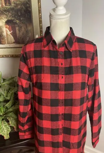 Zanzea Womens Plus Size 10 Buffalo Plaid Long Sleeve Button Up Shirt Brand