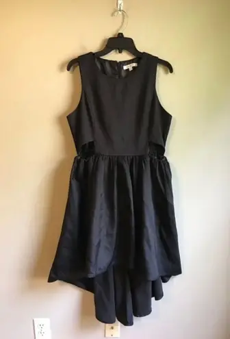 Francesca's  Large Black Hi Low Dress