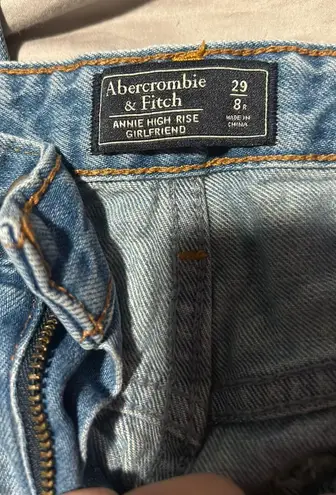 Abercrombie & Fitch Annie High Rise Girlfriend Jeans