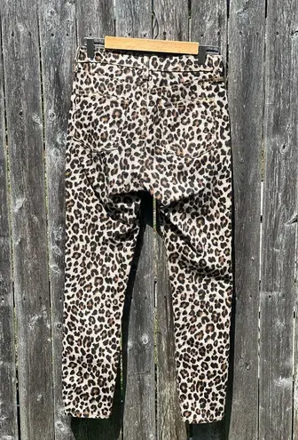 Veronica Beard Brooke Leopard Print Skinny Jeans