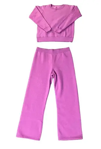 Hanes  Sweatpants (M) and Sweatshirt (S) Womens Used Pink 2 Piece