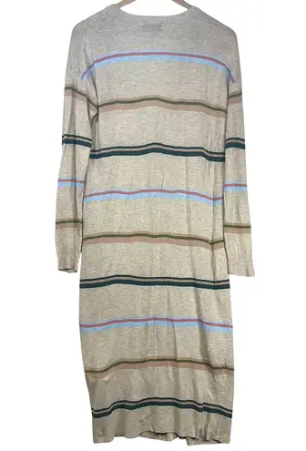 Heartloom Anthropologie Small Dahlia Long Maxi Buttoned Sweater Cardigan Striped