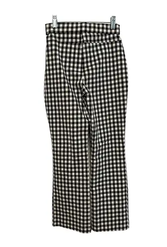 Free People Florence Black & White Gingham Crop Flare Pants (XS)