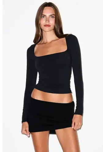 SKIMS Scoop Neck Long Sleeve T-Shirt S