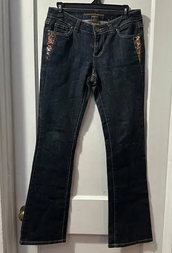 Boom Boom Jeans Dark Denim Bootcut Jeans in 7