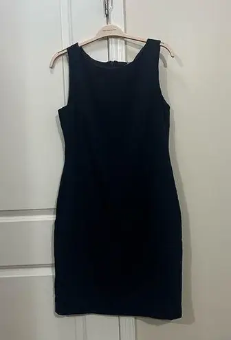 Badgley Mischka FLAWED Navy Blue Sleeveless Mini Dress Size 16 US