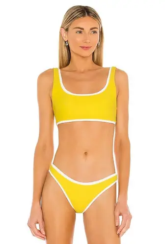 Mikoh Marseille Bikini Top AND bottom in Starfruit yellow
