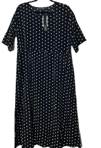 Zanzea Polka Dot Flowy Dress Medium. NEW!!!