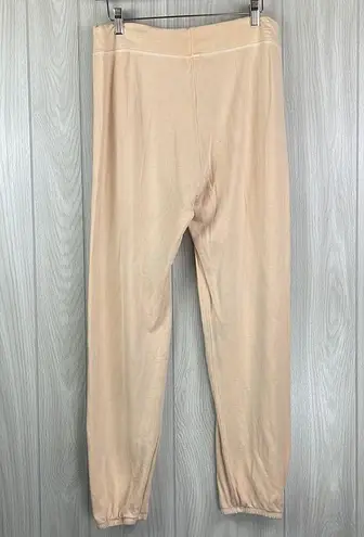 Sundry  Womens Pants Large Peach Sweatpants Lounge Comfy Soft Pull On Summer Knit