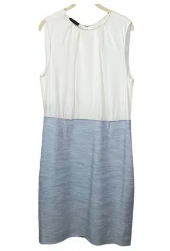 Carlisle Collection Brook Tweed Silk Linen With Ivory Bodice Dress Size 12