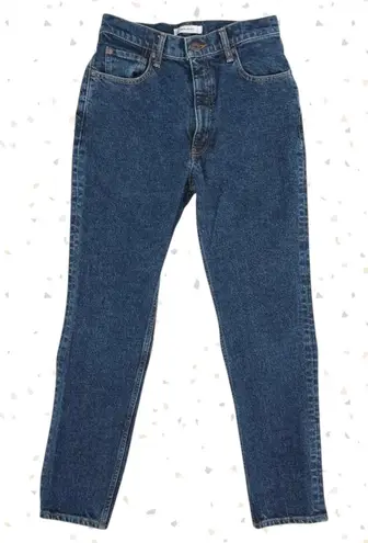 MOUSSY Blue Jeans MVS Skinny Zip Fly Indigo Dark Wash Denim Style 010EAC12