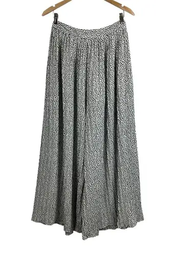 Melrose with Love B&W Spotted Wide Leg Pants Black Size L