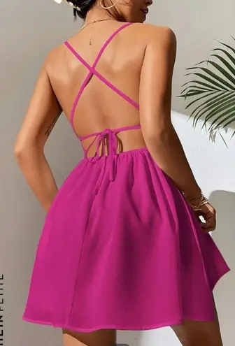 SheIn Criss-cross Tie Backless Cami Dress