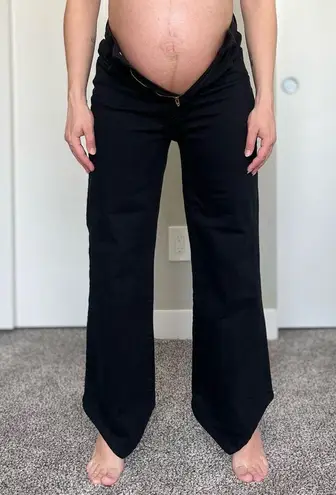 Mother The Dagger Flood Wide Leg Jeans