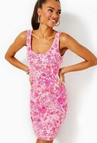 Lilly Pulitzer Tank Dress in Peony Pink Seaside Scene NEW