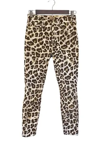 Mother High Waisted Looker Ankle Fray In Touch Of The Tiger Size 24