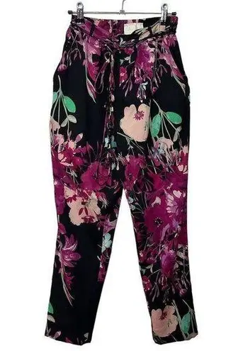 Yumi Kim Tania Floral Pants Pull On Bohemian Hippie Womens Size XS