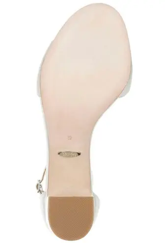 Badgley Mischka Embellished Satin Sandals Block Heel Shoes Size 11M New in Box