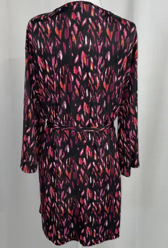 5 TWO 3 New Robe Cardigan Lightweight Knit Kimono Jacket Black Pink