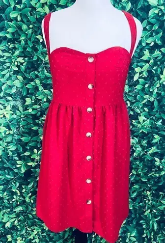 Red casual cute holidays dress plus size 0XL Red