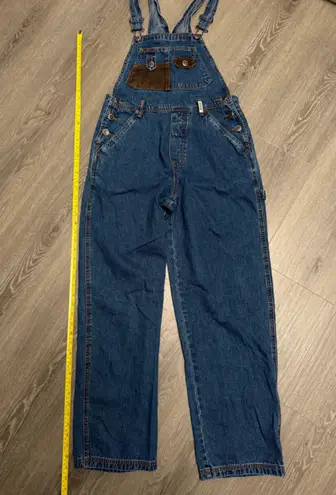 Unisex Vintage Blue Denim Overalls Size M