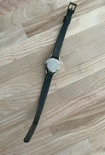 Bulova Ladies Watch RARE Vintage Mechanical Winding Leather Strap Stainless Case