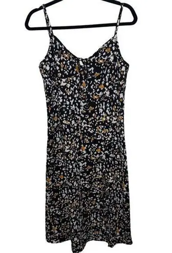 William B Animal Print Spaghetti Strap Midi Dress Size M