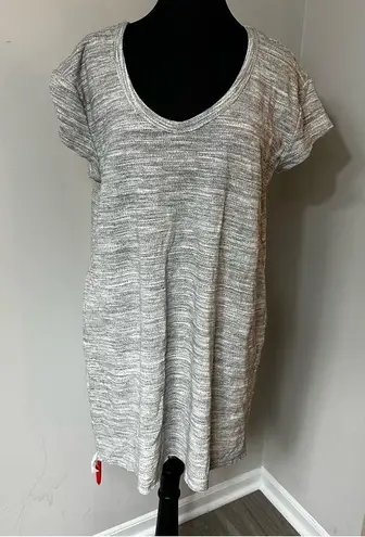 NWT ATM Anthony Thomas Melilla Sweatshirt Dress Stone Blast Size Large