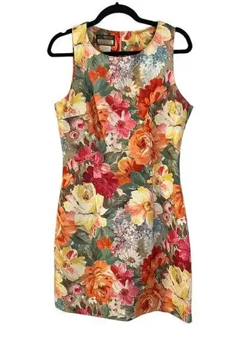 Wrapper Vintage 80s Dress Made in the USA Floral Approx Size 8