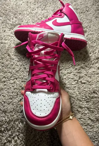 Nike Pink Prime Dunk Highs Womens Size 8