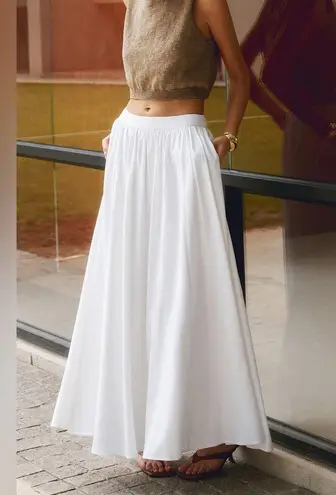 COMMENSE Linen Pleated Maxi Skirt
COLOR