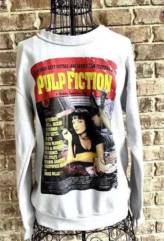 Vtg Pulp Fiction Sweatshirt Sz S Quentin Tarantino Film Movie Y2K Fictio…
