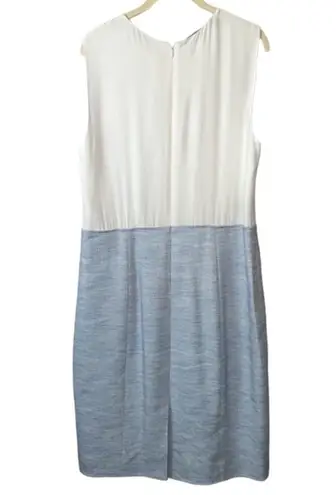 Carlisle Collection Brook Tweed Silk Linen With Ivory Bodice Dress Size 12