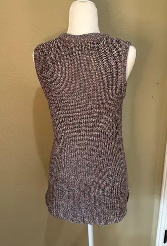 Ella Moss ELLDA MOSS Crew Neck Chunky Knit Sweater Tank Tunic - size medium